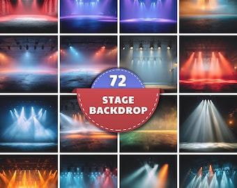 Stage & Sports Photography Backdrop | High-Resolution JPGs (Digital Download)