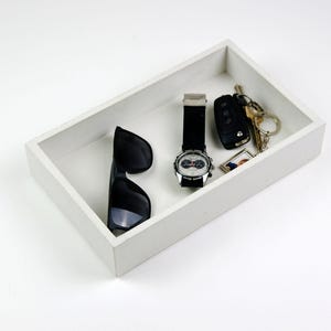Handmade Concrete Catchall Tray | Modern Valet Desk Organizer