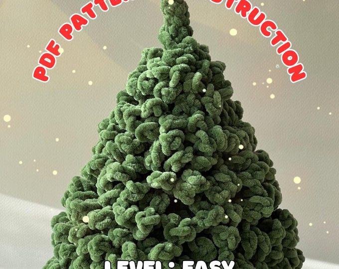 Ruffled Christmas Tree Crochet Pattern PDF – Layered Holiday Tree With ...