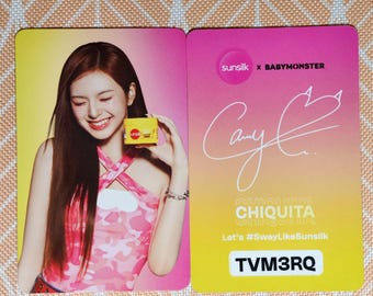 Buy BABYMONSTER X SUNSILK Indonesia Photocard Official Ahyeon Asa