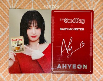 BABYMONSTER Good Day official 1セット BABYMONSTER X GOOD DAY Coffe Indonesia Photocard Goodday Official