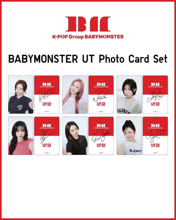 BABYMONSTER UT X UNIQLO Photocard Only - Etsy