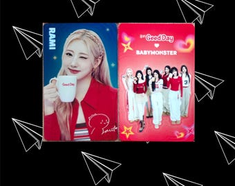 タレントカード BABYMONSTER GOOD DAY VER 2 BABYMONSTER X GOOD DAY Photocard Version 2 Hologram Version