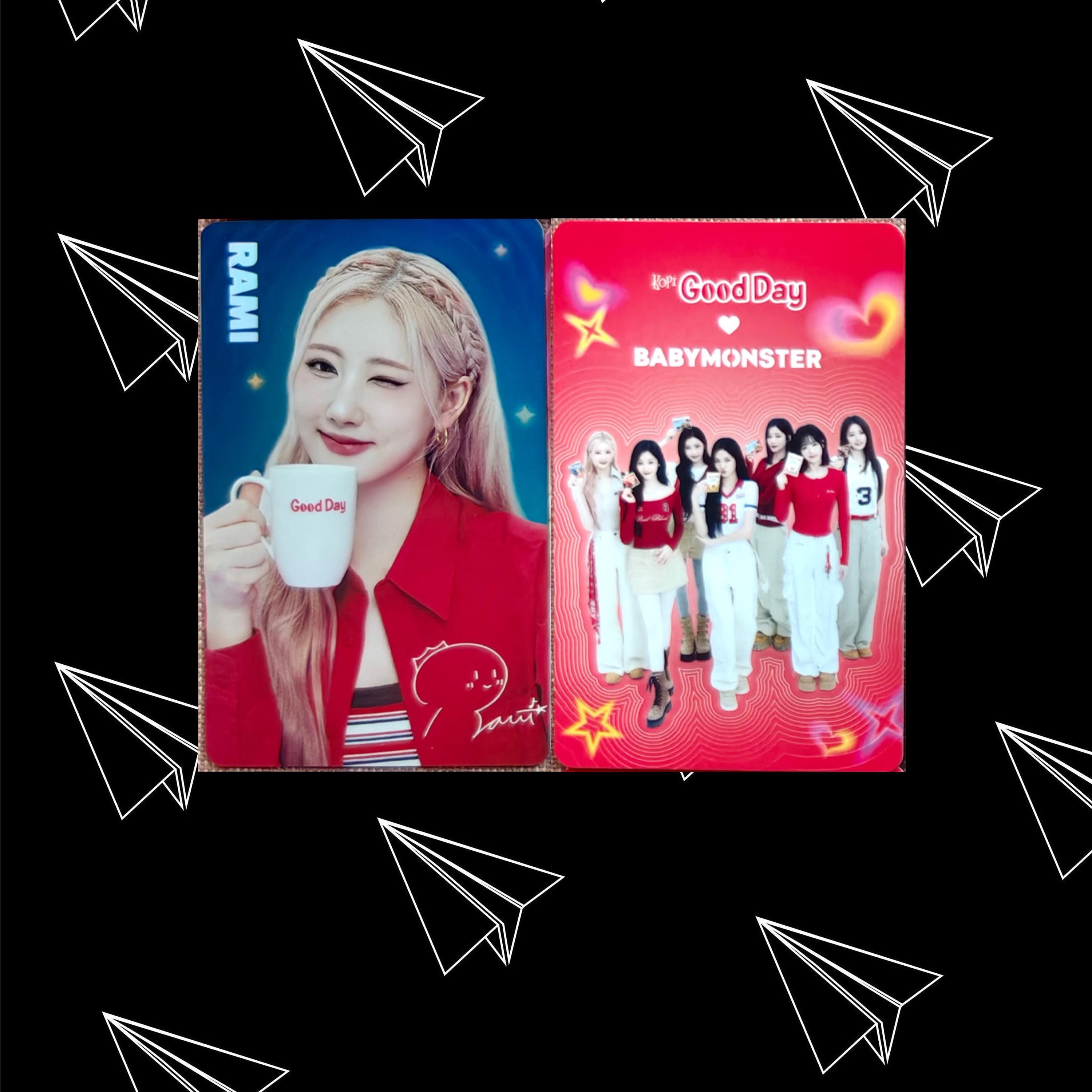タレントカード BABYMONSTER GOOD DAY VER 2 BABYMONSTER X GOOD DAY Photocard Version 2 Hologram Version
