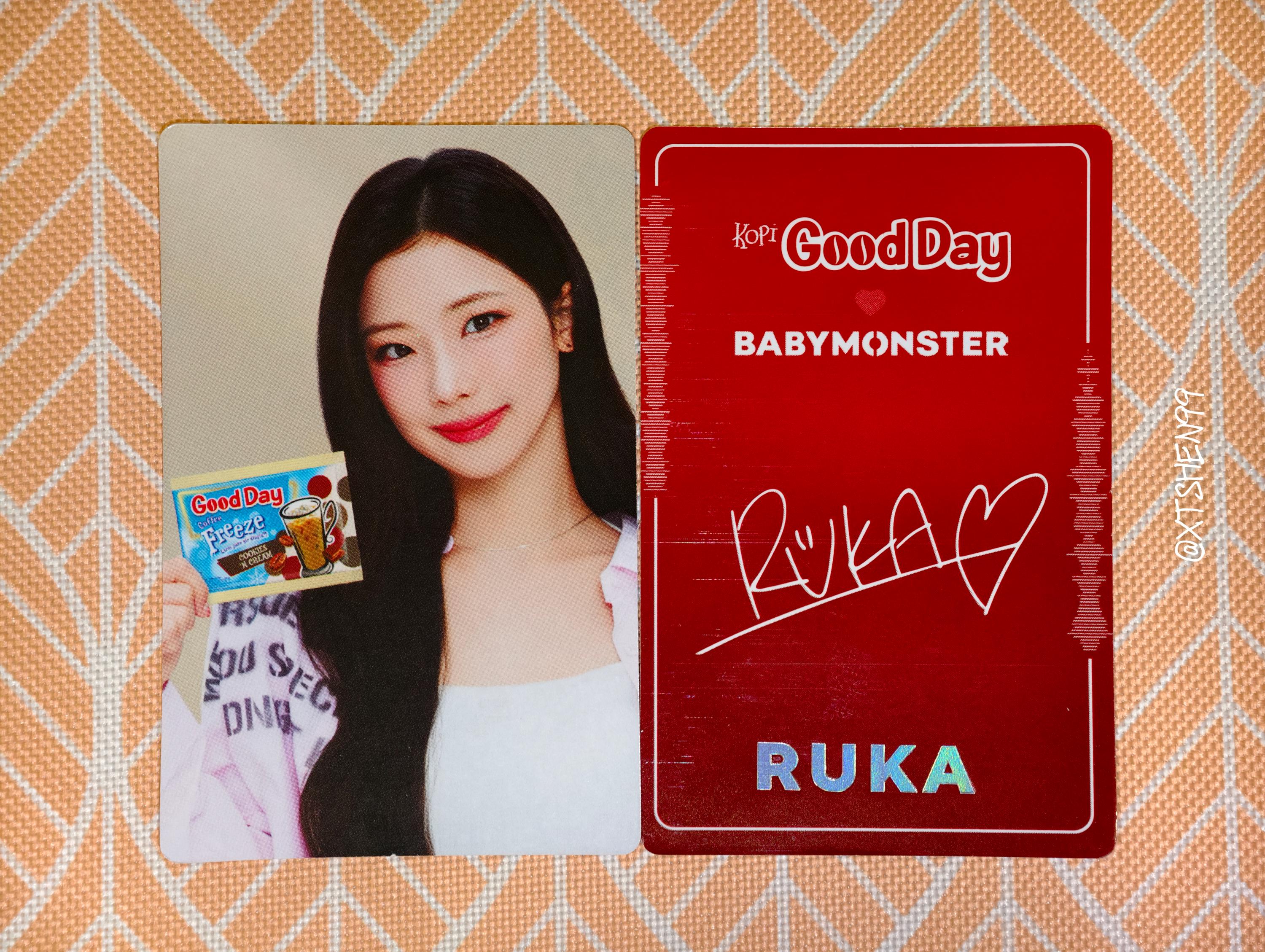 BABYMONSTER X GOOD DAY Coffe Indonesia Photocard Goodday Official