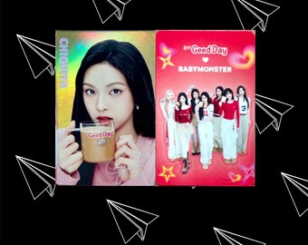 タレントカード BABYMONSTER GOOD DAY VER 2 BABYMONSTER X GOOD DAY Photocard Version 2 Hologram Version