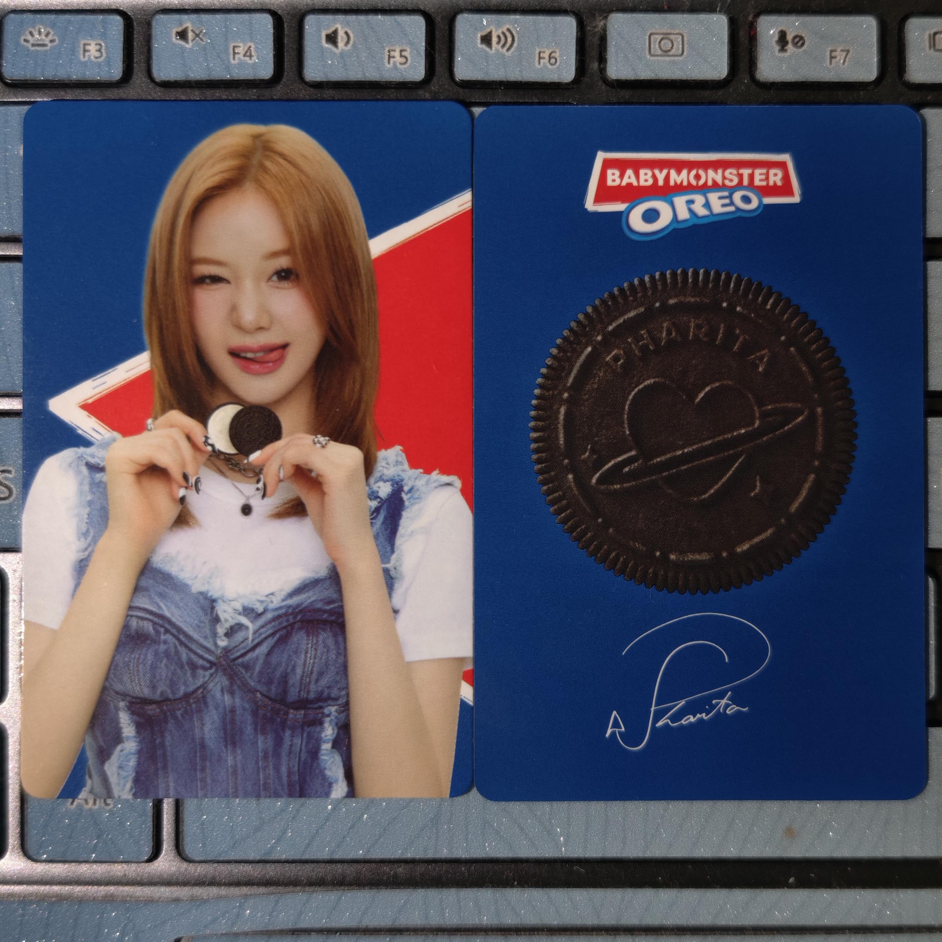 Oreo X Babymonster PHOTOCARD OFFICIAL Ahyeon Ruka Pharita Asa Rora