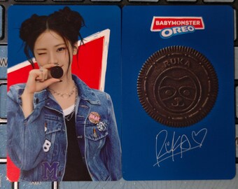 Oreo X Babymonster PHOTOCARD OFFICIAL Ahyeon Ruka Pharita Asa Rora