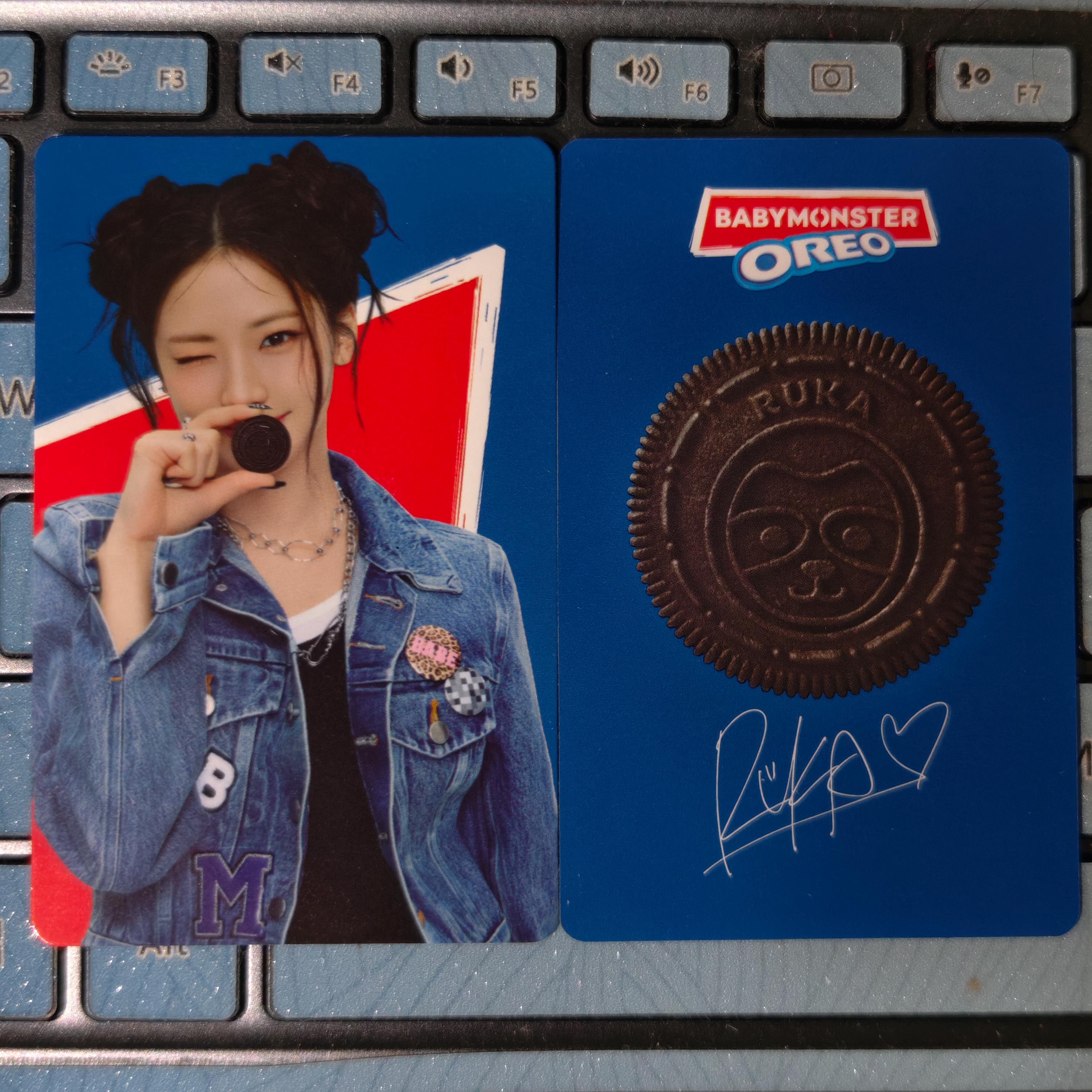 Oreo X Babymonster PHOTOCARD OFFICIAL Ahyeon Ruka Pharita Asa Rora