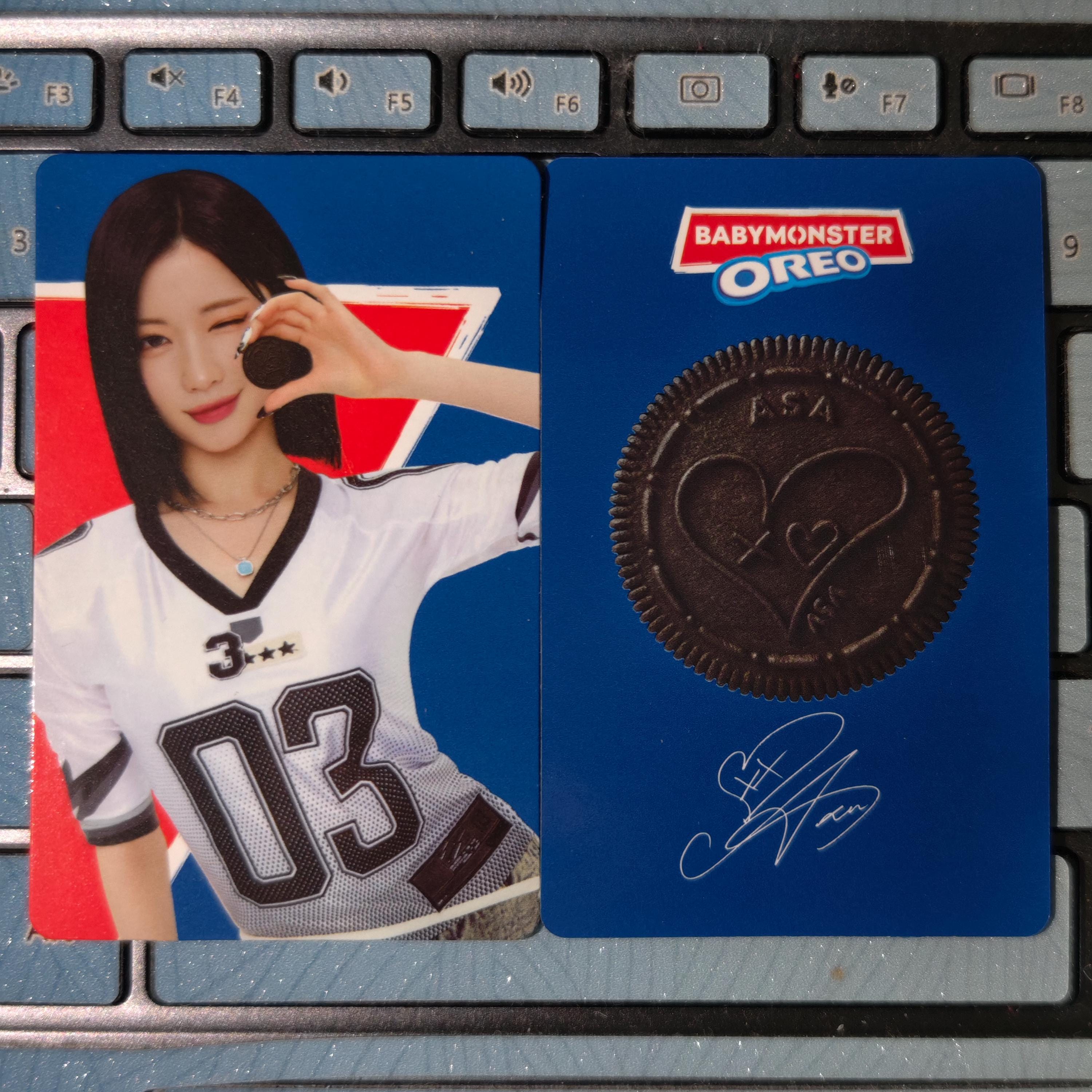 Oreo X Babymonster PHOTOCARD OFFICIAL Ahyeon Ruka Pharita Asa Rora