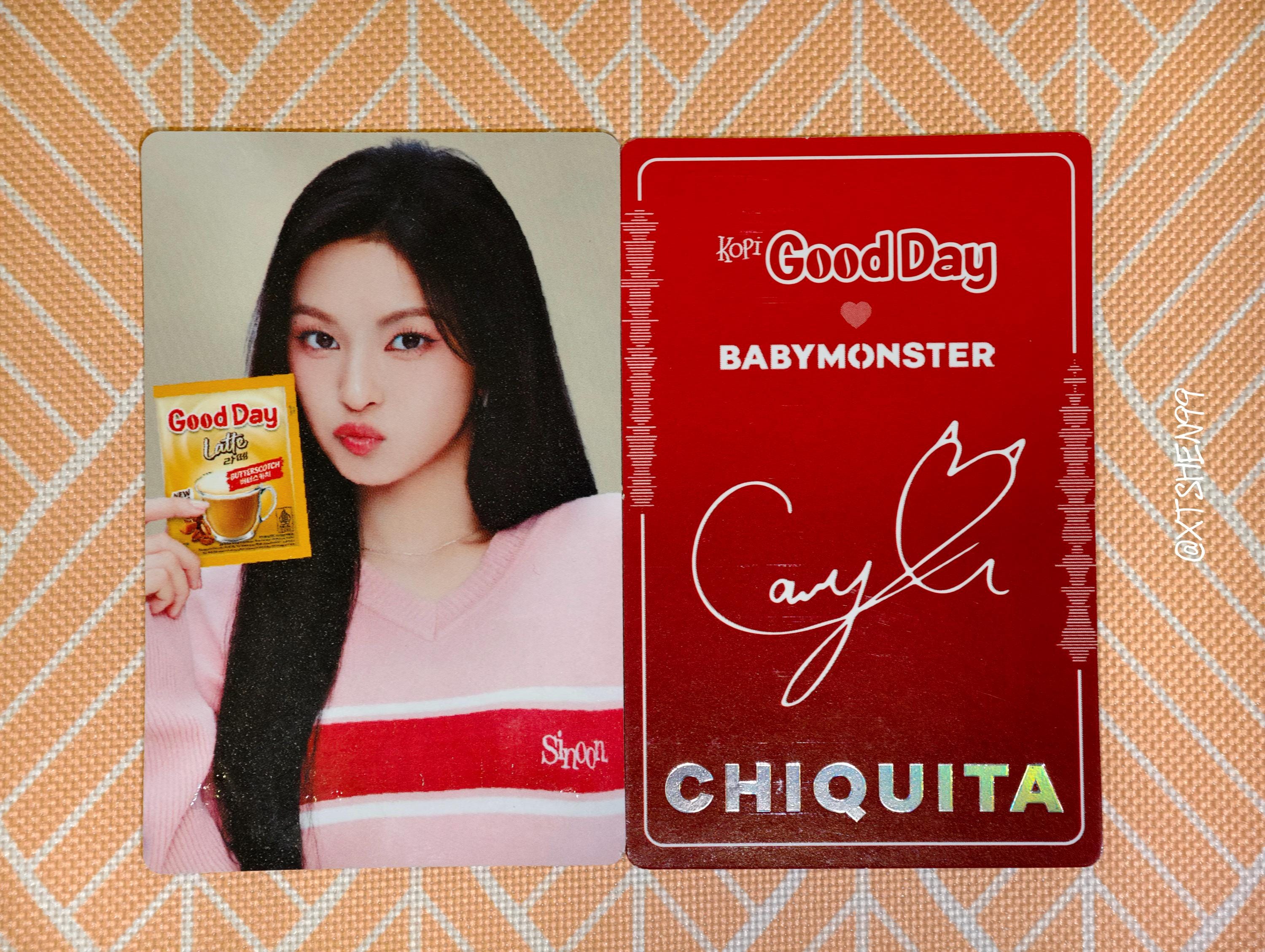 BABYMONSTER X GOOD DAY Coffe Indonesia Photocard Goodday Official