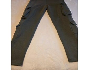 Women's Cargo Joggers Pants – Olive Green | Size M (8–10) Comfy Utility Style