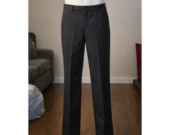 Mens Axist Black Dress Pants (Flat Front) 34x30 Excellent Condition!