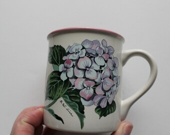 Hydrangea Mug Etsy