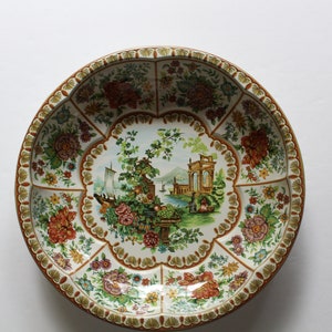 Vintage Daher Decorated Ware Metal Floral Pattern Bowl Made in England 1970s