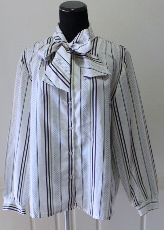 Vintage Lucky Me Women's Striped Pattern Polyeste… - image 4