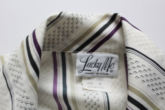 Vintage Lucky Me Women's Striped Pattern Polyeste… - image 7