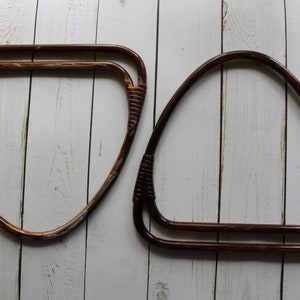 Vintage Accent Crafts Purse-N-Able Brown Resin Handles 1970s image 3