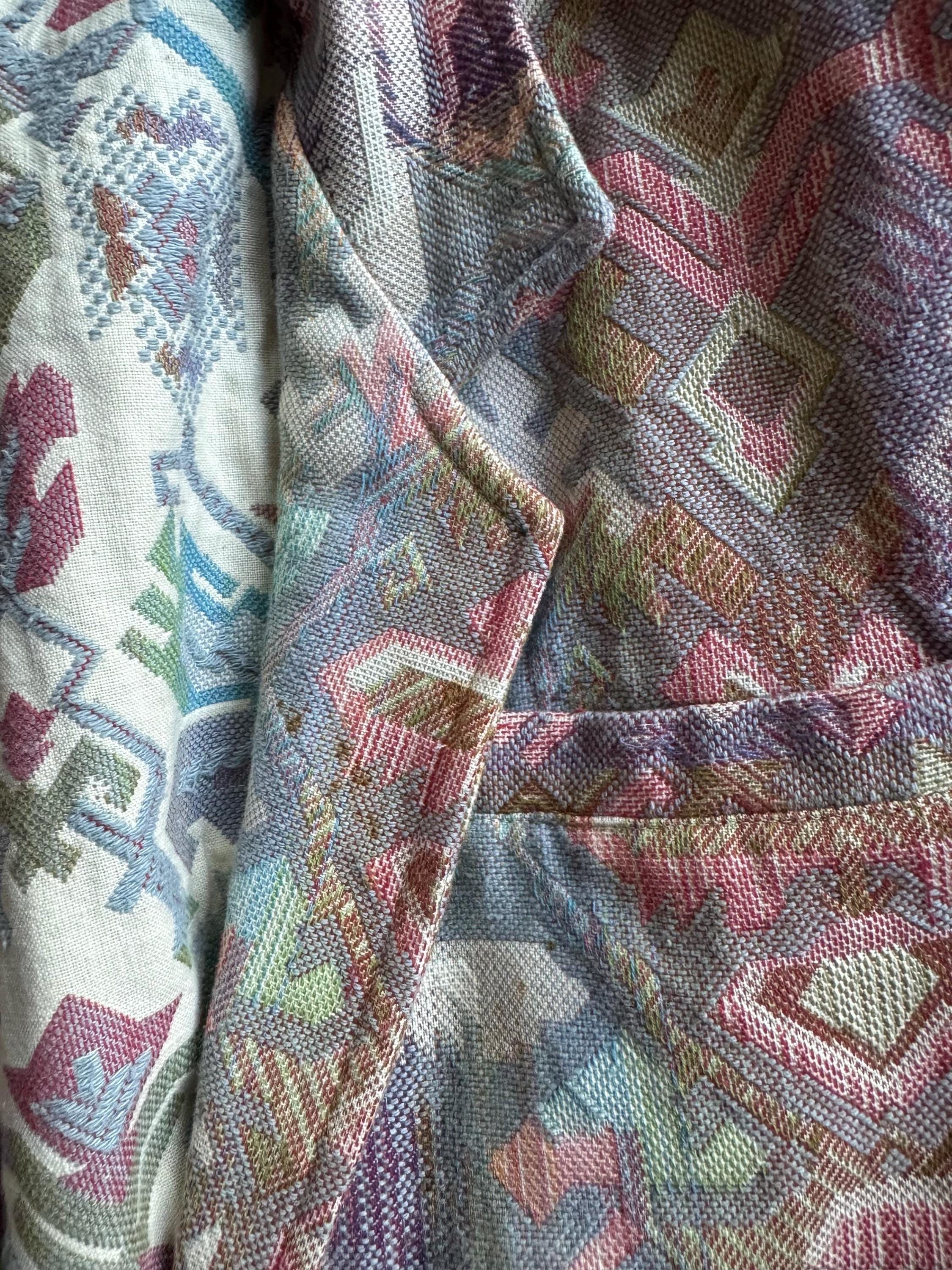 Vintage Serge Azar Paris Geometric Pattern Blazer Jacket 1990s - Etsy