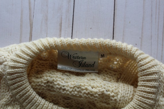 Vintage Western Island Wool Knit Cardigan Sweater… - image 3