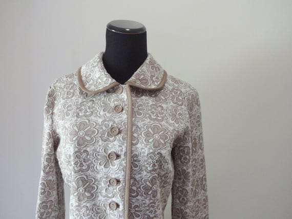 Vintage Ilgwu Union Made Floral Pattern Full Leng… - image 1