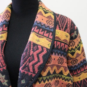 Vintage Fiorlini Aztec Geometric Pattern Cotton Cropped Blazer - Etsy