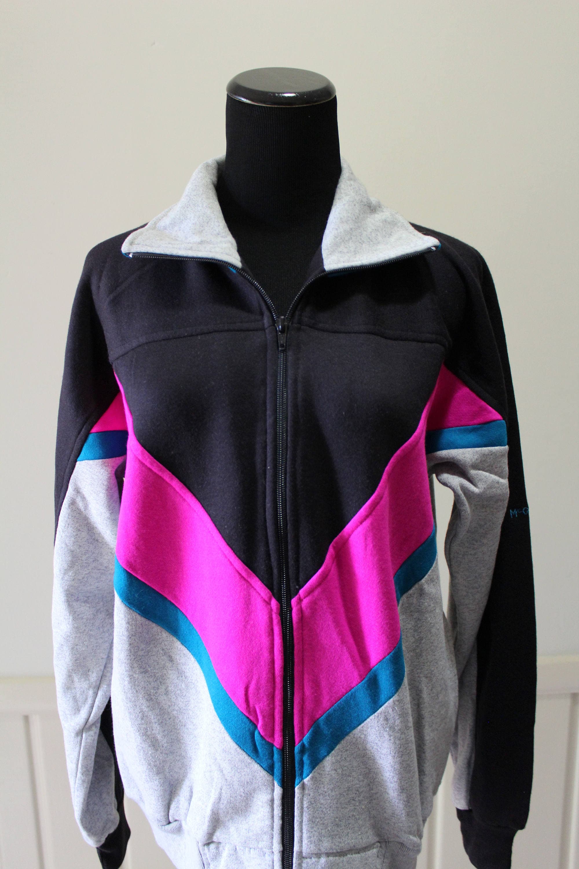Vintage Mcgregor Full Zip Sweatshirt Jacket Size Medium 1980s Etsy