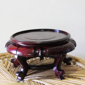 Vintage Chinese Rosewood Display Stand 1970s