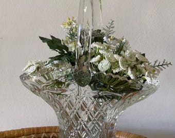 クリスタルガラス 花瓶 エッチング模様 クリスタルリボンエッチンググラス | AntiqueRose