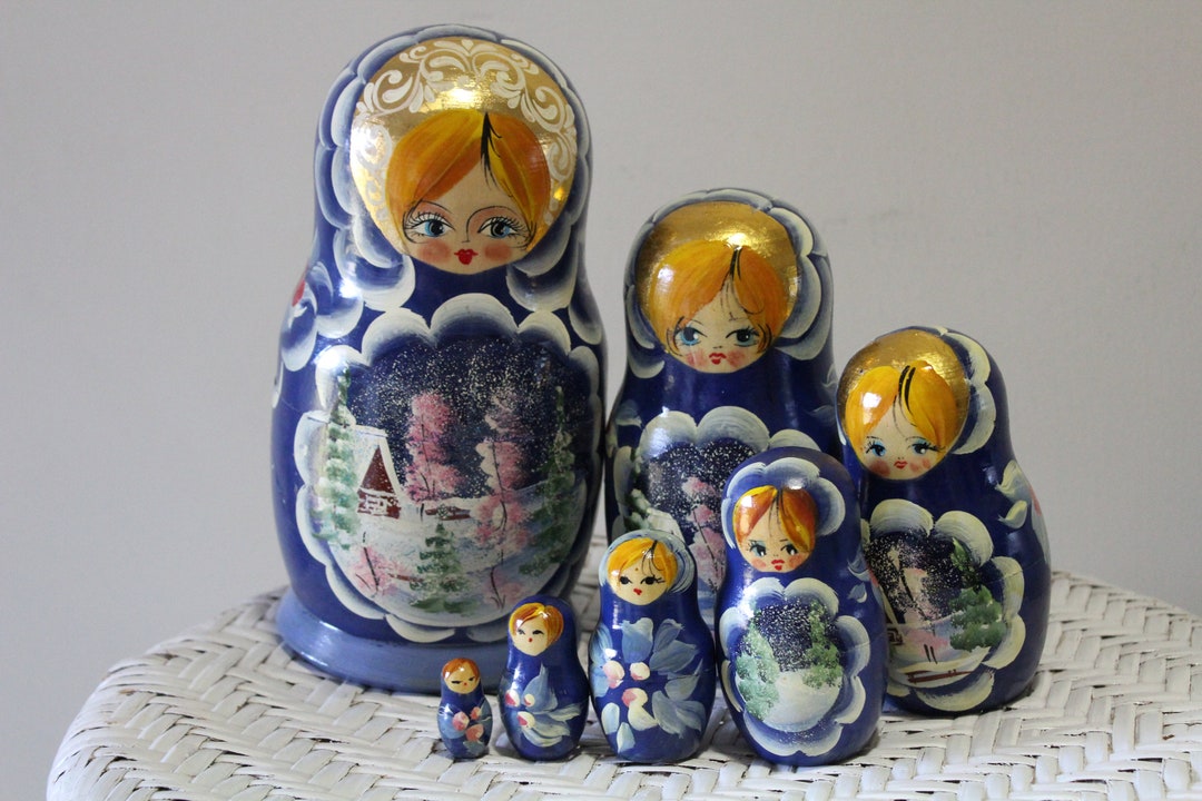 Handbeschilderde Russische Poppen | Exclusieve Matroesjka Seizoenen