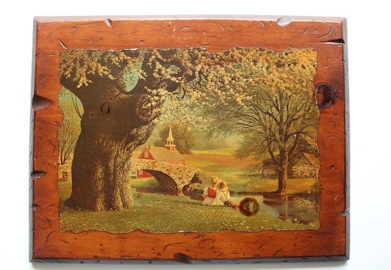 Paul Detlefsen絵画 Paul Detlefsen Spring Four Seasons Vintage Framed Print Mid