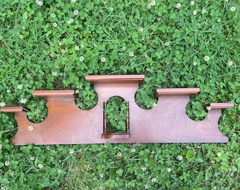 Vintage Wooden Trinket What Not Hanging Wall Shelf 1990s
