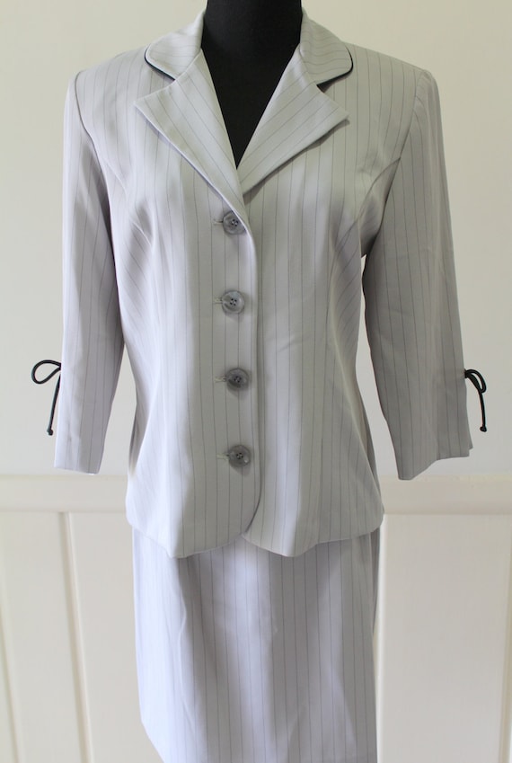 Vintage DBY Pinstripe Two Piece Suit with Pencil S