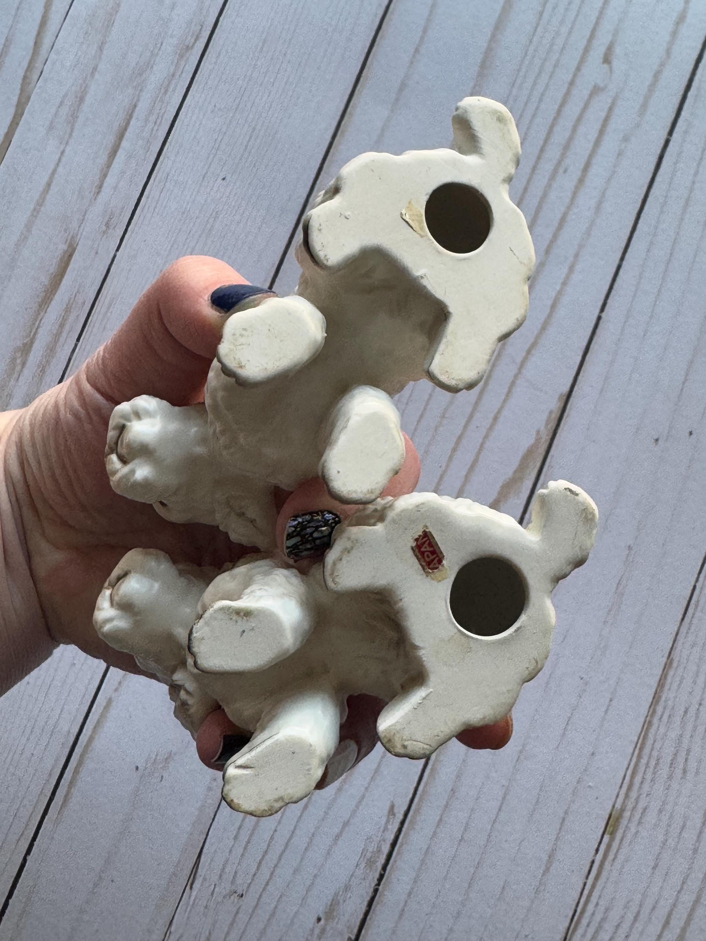 Vintage Pair of Ceramic Poodle Statues Made in Japan 1960s - Etsy