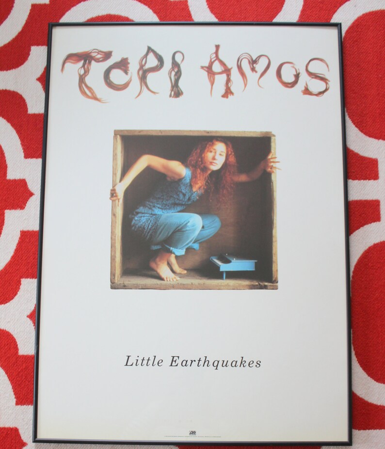 Vintage Enmarcado Tori Amos Pequenos Terremotos Grandes Cartel Etsy