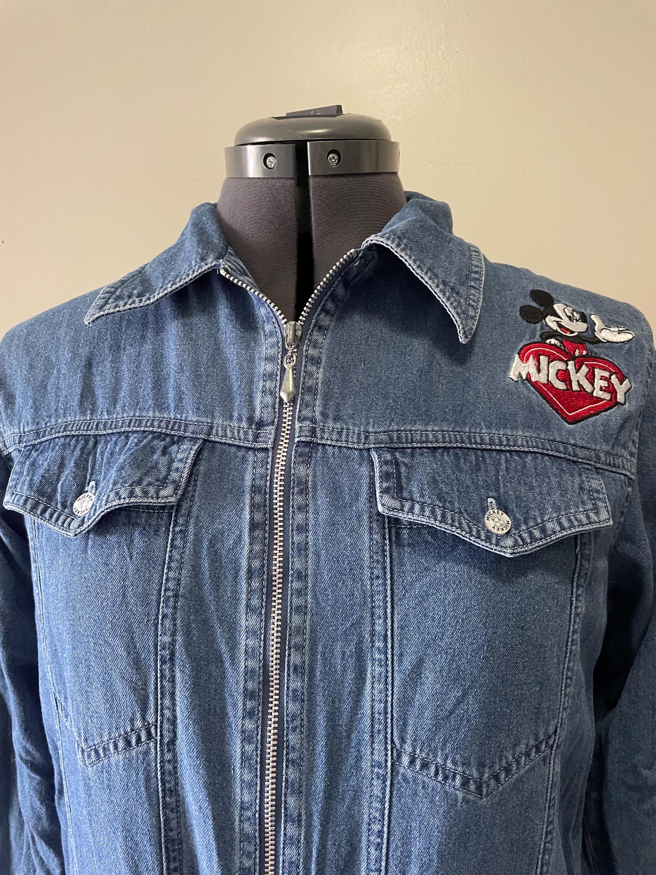 Vintage Mickey Unlimited Jerry Leigh Denim Shirt Jacket Medium