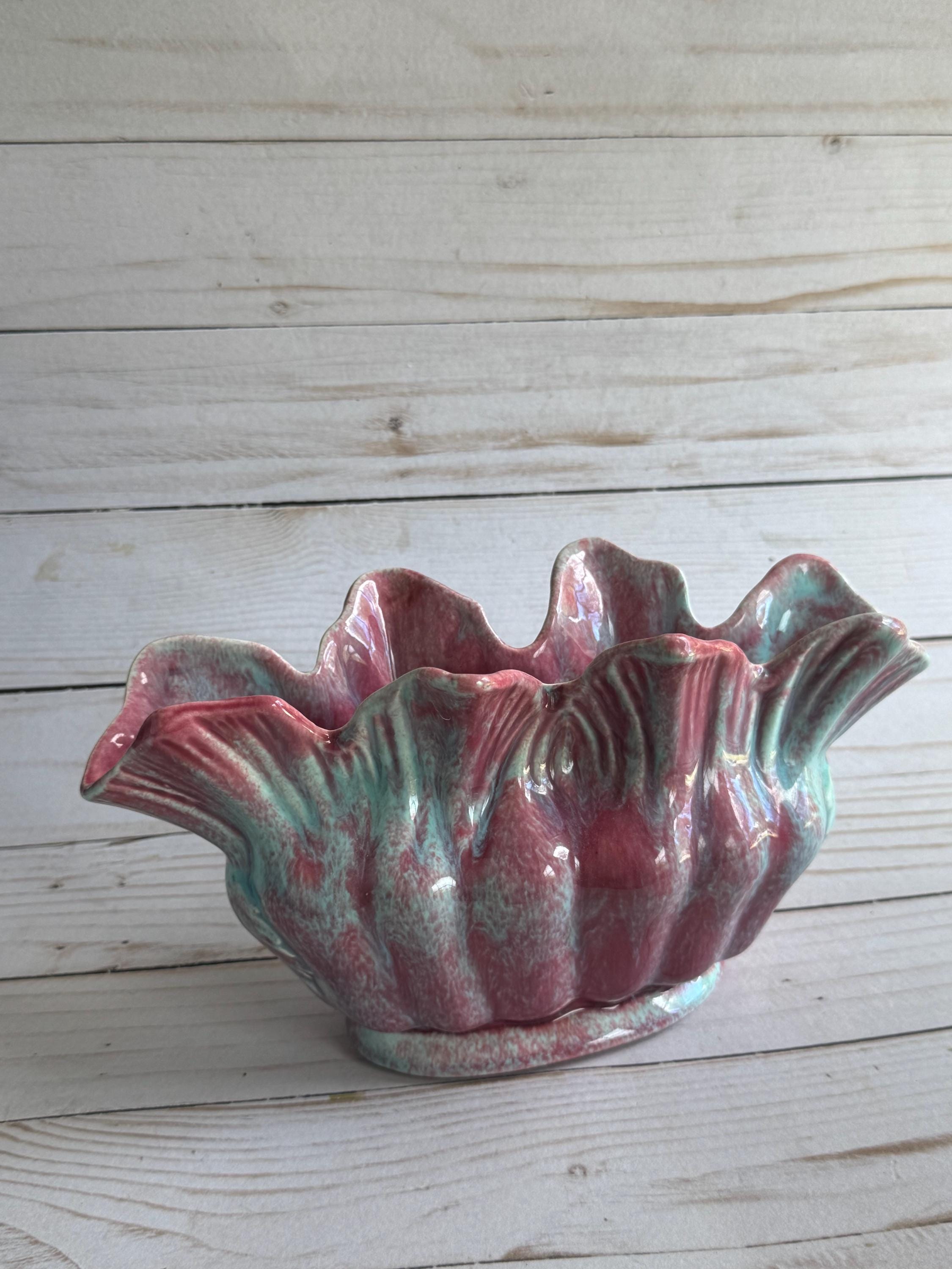 希少品！50's〜ピンク色アメリカンアンティークミッドセンチュリー陶器灰皿USA 希少品！50's〜ピンク色アメリカンアンティークミッドセンチュリー陶器
