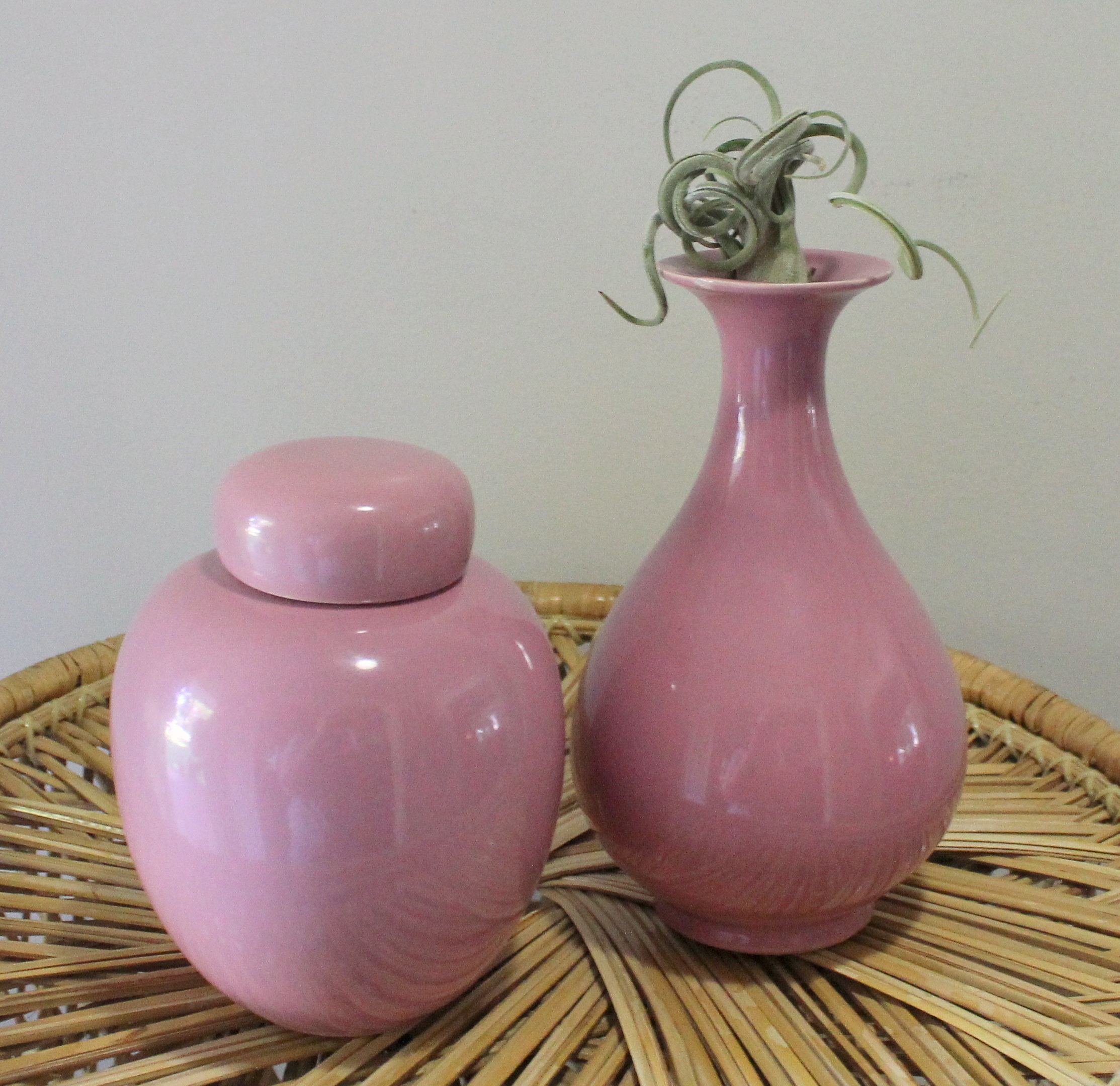 Vintage Hyalyn Ceramic Pink Vase and Urn Pottery 1980s - Etsy