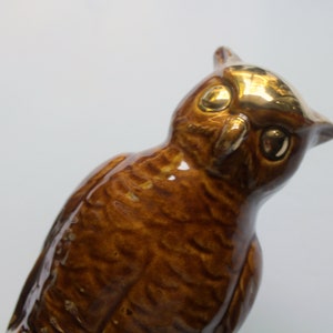 Vintage Large Mid Century Modern Ceramic Owl Planter 1960s