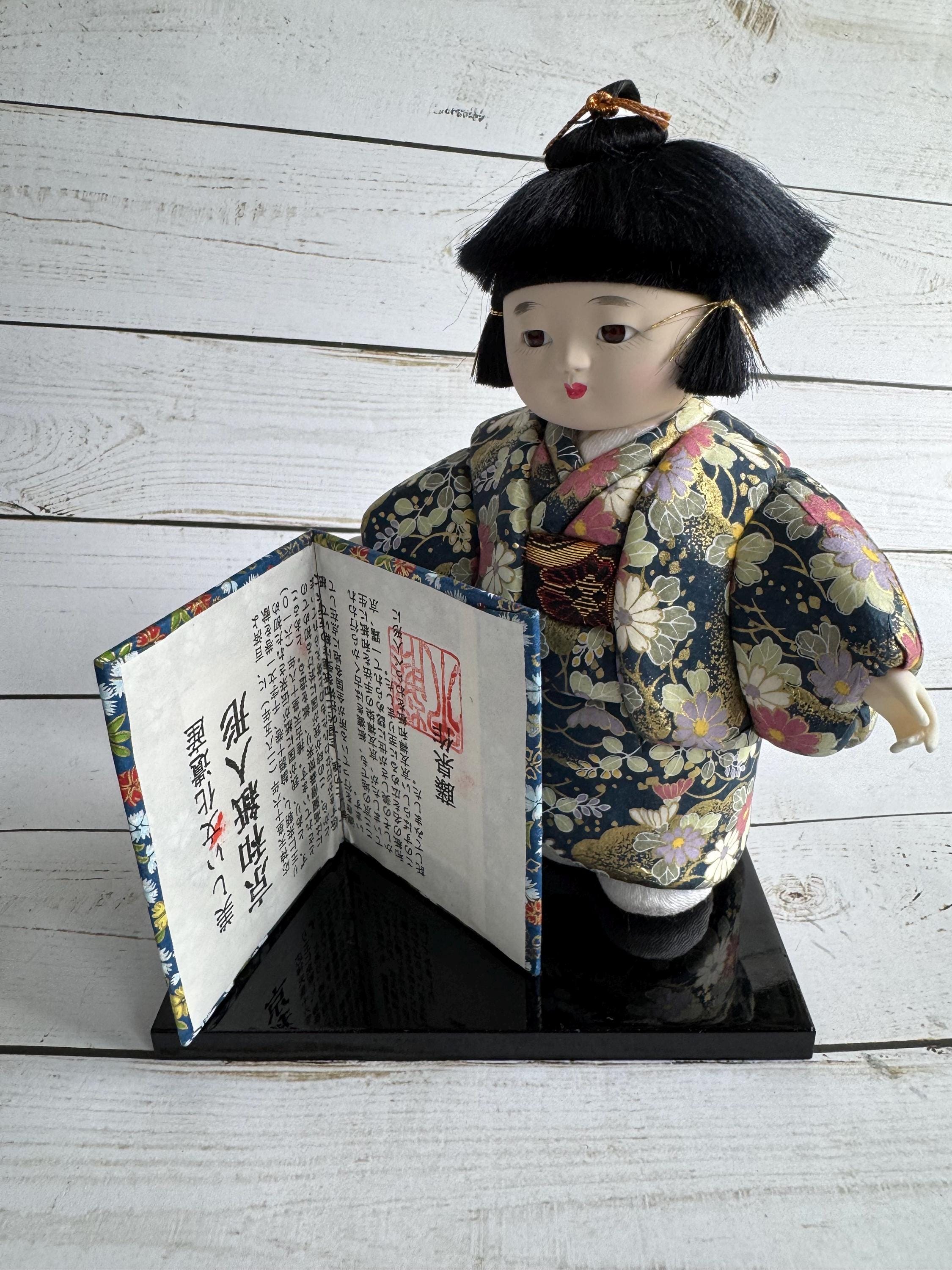 ヴィンテージ 市松人形 置物 漆器 スタンド付き 1980年代 - Etsy 日本