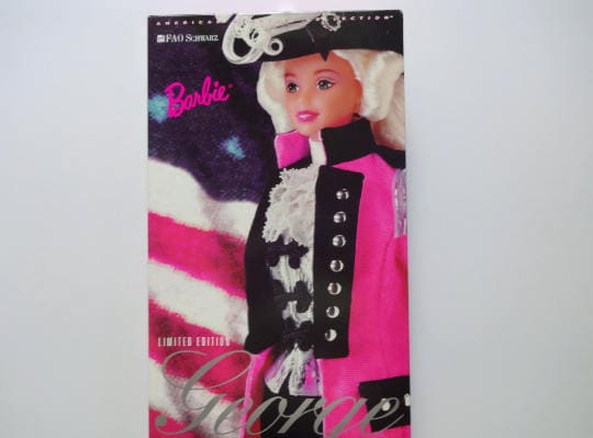 ヴィンテージ ジョージ・ワシントン バービー人形 新品 1996年製