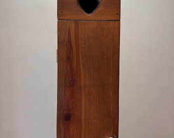 Vintage Dekoratives Herz aus Holz Ausschnitt Knick Knack Schmuckstück Regal Schrank Tischplatte - Wandkunst 1980er Jahre