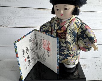 ヴィンテージ 市松人形 置物 漆器 スタンド付き 1980年代 - Etsy 日本