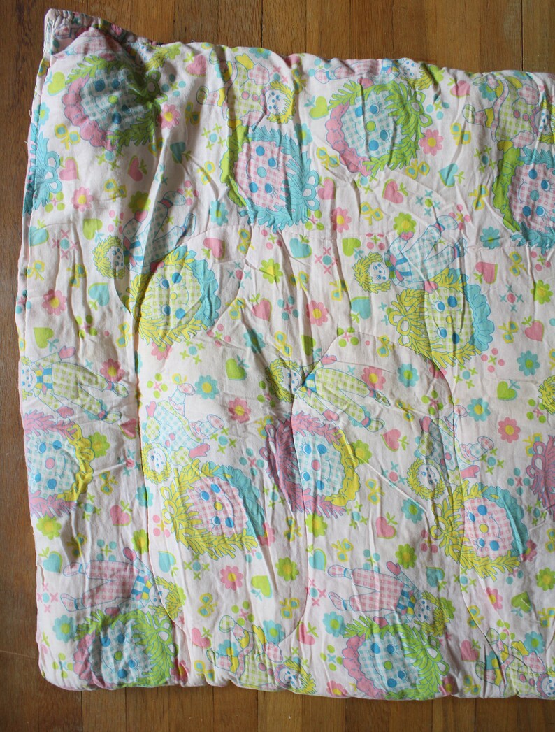 Vintage Pastel Raggedy Ann and Andy Style Sleeping Bag 1970s Etsy