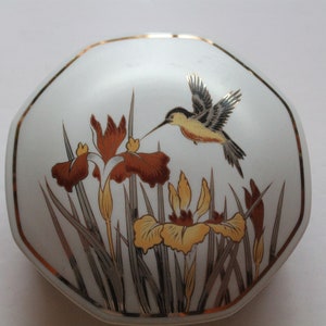 Vintage Fine Porcelain Art of Chokin - Keramik Schmuckschatulle 1987