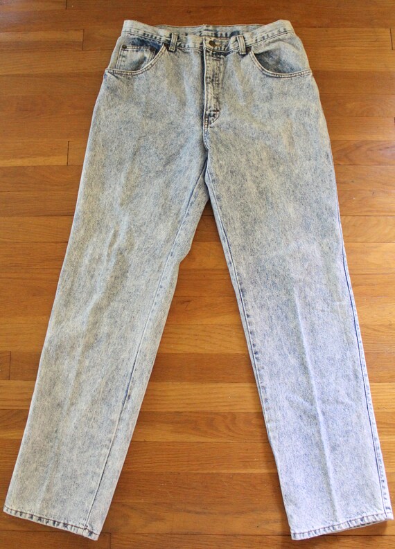 Vintage Acid Wash Sasson High Waisted Straight Le… - image 4