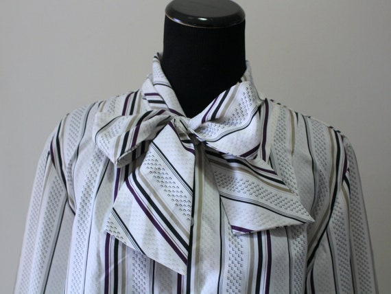 Vintage Lucky Me Women's Striped Pattern Polyeste… - image 1