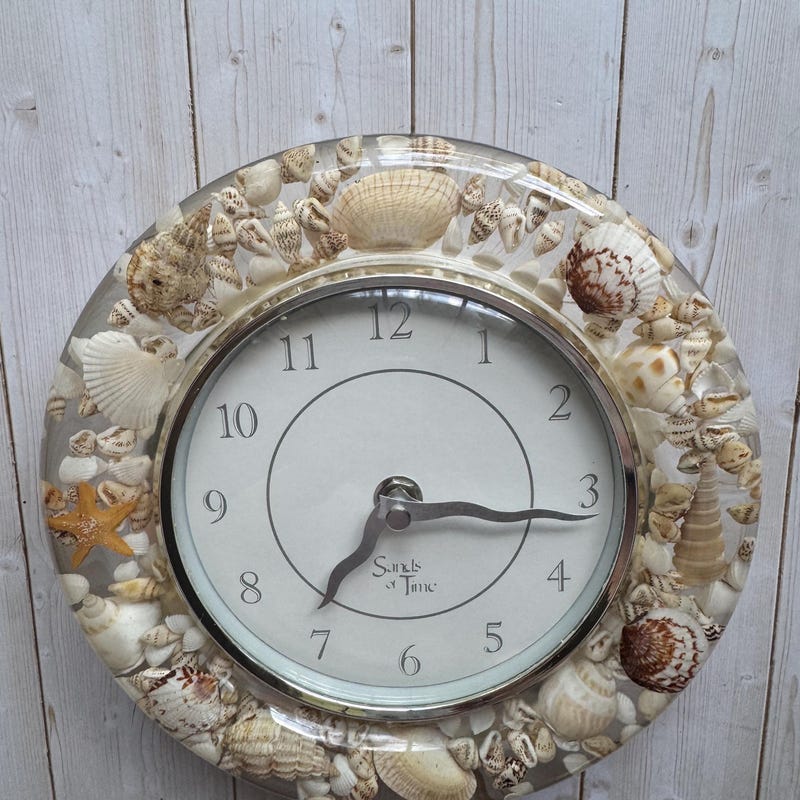 Seashell Clock - Etsy