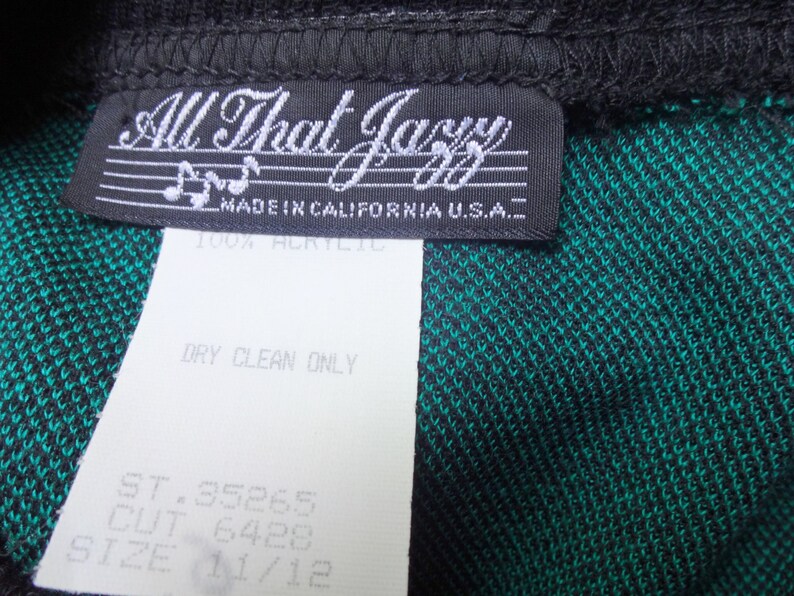 Vintage All That Jazz Green Polka Dot Dress 1980s Etsy