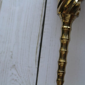 Vintage Twisted Brass Candlestick Holder Wall Sconces 1970s image 6